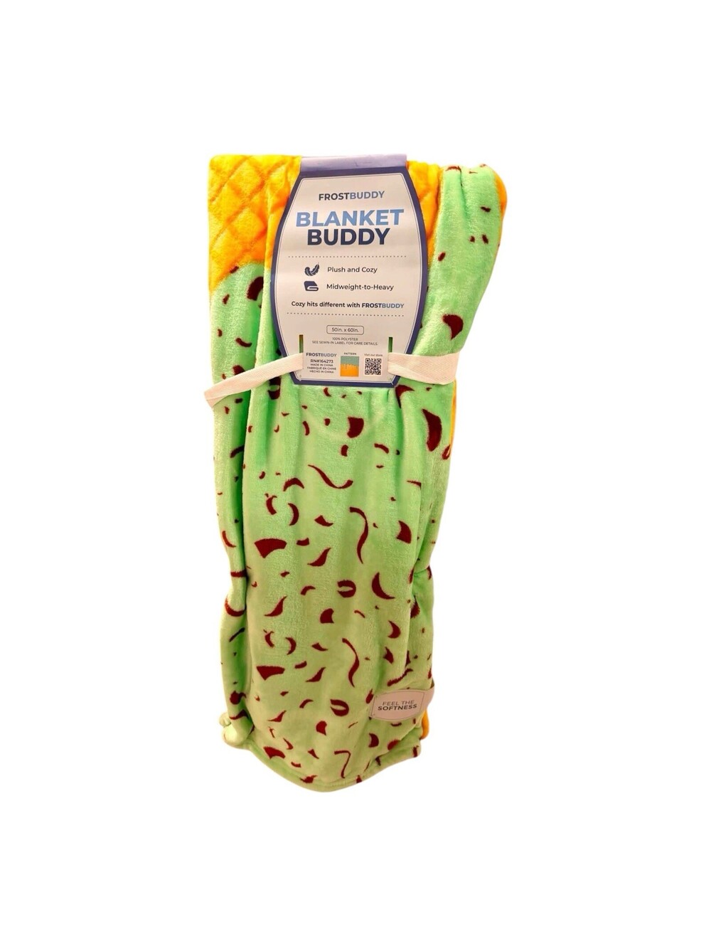 Frost Buddy Mint Chocolate Chip Blanket Throw 50 X 60 New!